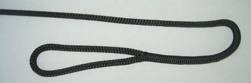 3/8" X 8' NYLON DOUBLE BRAID FENDER LINE - BLACK - Click Image to Close